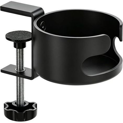 Porte-gobelet de bureau à pince Support anti-déversement pour boissons Support anti-déversement pour bouteille d'eau - Pour table, extérieur, salon, maison, porche, patio, piscine, plage, camping, (1/4)