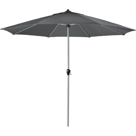 Doppler Active Kurbel 380 Sonnenschirm 5 Farben ø 380 cm Marktschirm Mittelmast 444438 840 Anthrazit