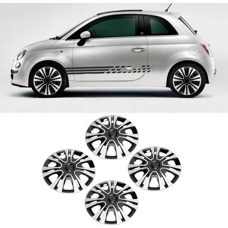 Lot de 4 enjoliveurs universels 15 pouces en ABS, compatibles avec voitures, camions et SUV (R15). (1/4)