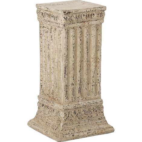 Sellette Colonne Antique "Oskar" 75cm Blanc Cassé (1/5)
