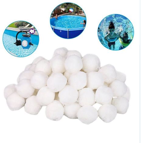 Sfere filtranti, 700 g Sfere filtranti per piscina, Perle filtranti, Alternativa a 25 kg di sabbia filtrante, Materiale filtrante in fibra per piscine, Filtri a sabbia (700 g) (1/5)