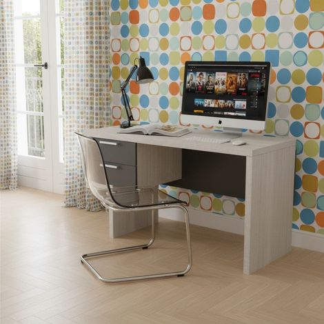 Scrivania di design - Soluzione perfetta per il tuo studio - Rovere rock (1/5)