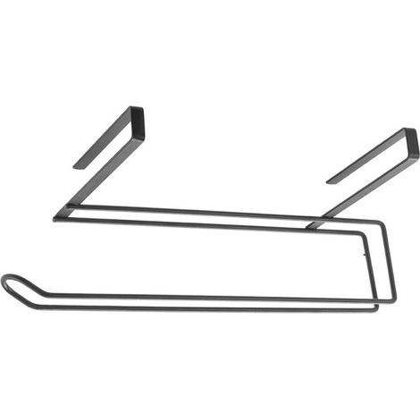 METALTEX EASY-ROLL PORTE-ROULEAU DE PAPIER ESSUIE-TOUT SOUS ÉTAGÈRE 35 X 18 X 10 NOIR 361135000 (1/5)
