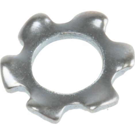 Rondelle grower à dents externes, pour vis M2.5, Acier Galvanisé brillant ( Prix pour Sachet de 250 )