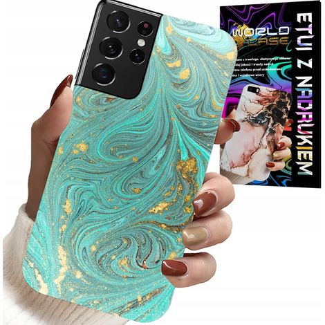 Custodia per Samsung Galaxy S21 Ultra - motivo marmorizzato + pellicola in idrogel (1/5)