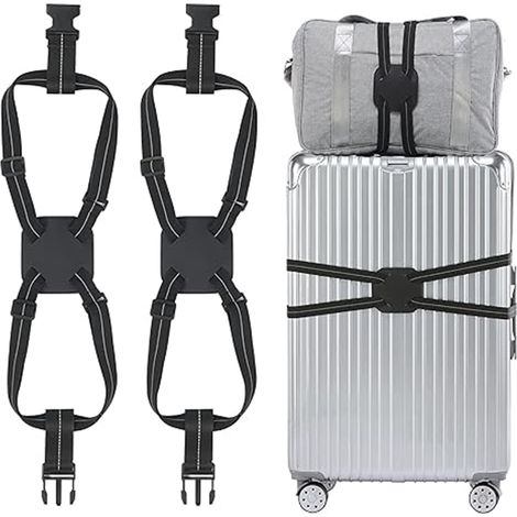 Sangle élastique de bagage pour valises, ceinture élastique de sac de voyage pour valises (1/5)