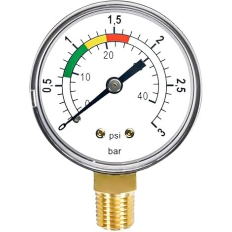 1/4" Pression d'eau Manomètre, Système de Filtre de Sable Manomètre (1/5)