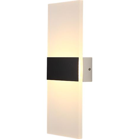 Applique murale à LED de bains avec lampe murale décorative au lit(lumière chaude angle droit noir2911 (1/5)