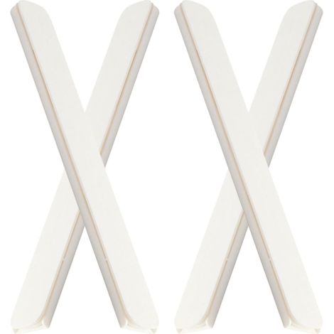 Lot de 4 Glissières de Tiroir Blanches pour Armoire, Rails de Guidage Robustes et Résistants la Pression, Patins de Meubles Multifonctions Adaptés Cuisine et Chambre, Montage (1/5)
