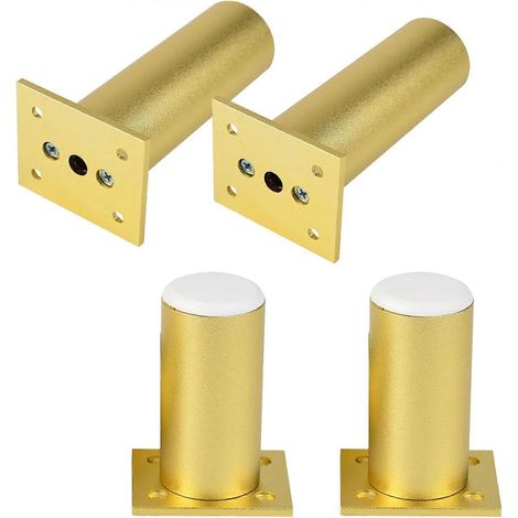 Pieds de canapé réglables, pieds de meuble-lavabo, pieds de table, pieds de lit, pieds de meubles en métal, pieds de support ronds pour canapé (25 cm x 9,8 pouces). (1/5)