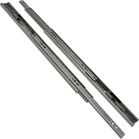 Randaco Guías para cajones Guías de extensión completa de cierre suave de alta resistencia Guías de 45 mm y 550 mm 10 piezas
