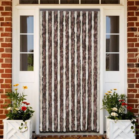 FIMEI Moustiquaire Beige et marron clair 100x220 cm Chenille (1/4)