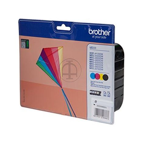 Brother LC-223VALBPDR cartucho de tinta Original Negro, Cian, Magenta, Amarillo 1 pieza(s) (1/4)