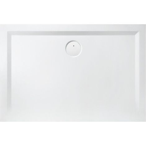 Plato de ducha de fundición mineral MUNA 1100x750x30mm blanco