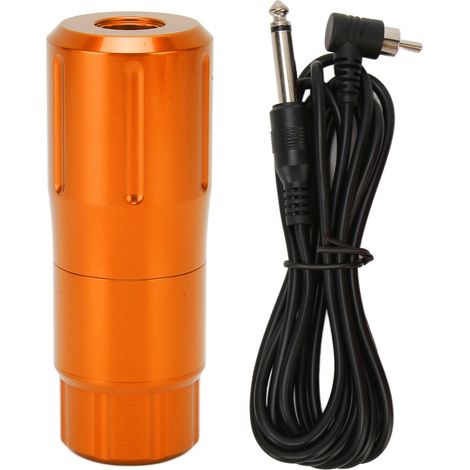 Tatouage Rotatif Stylo Machine RCA Liner Shader Aluminium Léger Portable avec Câble Clip Orange (1/5)