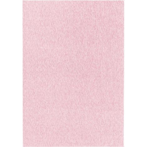 Tapis salon et chambre 200x290 rose rectangle tissé motif uni SAKRDA (1/5)