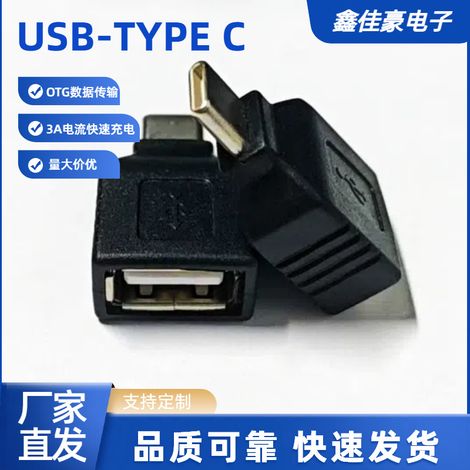Kompakter All-in-One-USB-C-Stecker auf USB-2.0-Buchse-OTG-Adapter für Datenübertragung und Laden (1/4)