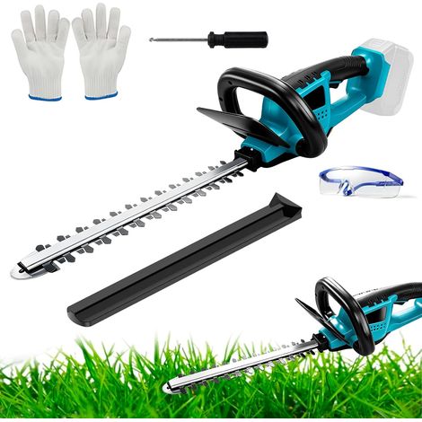 Taille-haie sans fil compatible avec 18 V, 550 W, taille-haie électrique sans balais, longueur de coupe 52 cm, espacement des dents de 16 mm, double lames de coupe (sans batterie) (1/5)
