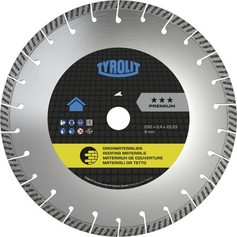 TYROLIT PremiumDachdeckerscheibe 230 x 2,4 x 22,2 mm Form C6R