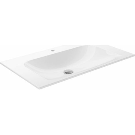 KEUCO X-LINE Lavabo empotrado de cerámica para invitados,