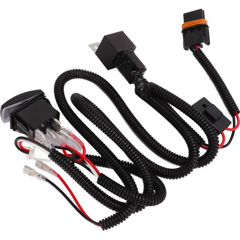 Kit Relais 12V 24V 40A pour Avertisseur Auto Poids Lourd, Bobine Cuivre Pur, Ignifuge, Faisceau de Câblage pour Klaxon Tonnerre (1/5)