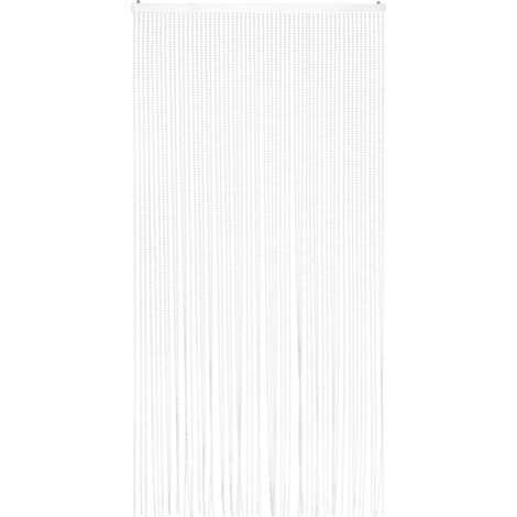 Tenda Antimosche Superior Perla per Porta Finestra A Pannello con Telaio in PVC, in più Colori, Moschiera con Corde a Perline per Esterno Interno Fili a Caduta Perle - 100x220 cm (1/4)