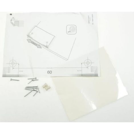 Kit De Fixation Façade De Porte Pour Lave-Vaisselle - Compatible Modèles Whirlpool 488000543155 WRIC3C24PE - 1 Pièce