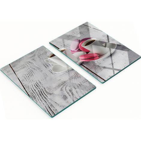 Taglieri decorativi multifunzionali in vetro per caffè e biscotti, 2x40x52 cm (1/5)