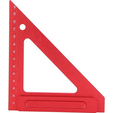 Règle en aluminium triangulaire 150 mm pour travaux de menuiserie et de bricolage (1/5)
