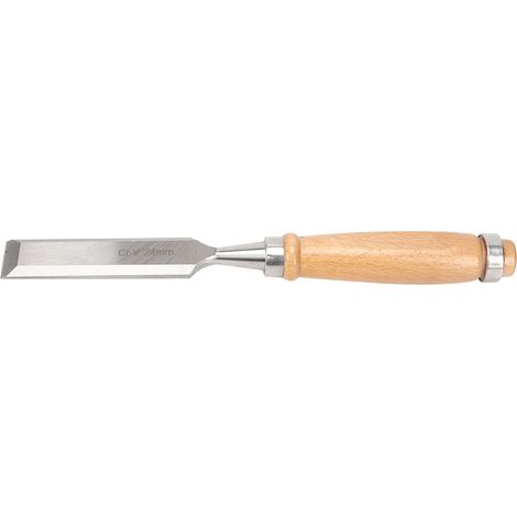 Ciseau à bois, manche en bois, lime en acier, outil professionnel pour le travail du bois, Cr V 24 mm (1/5)