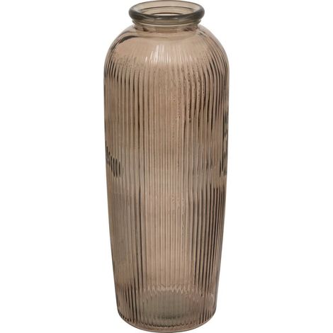 Vaso luz in vetro riciclato marrone h72cm - Atmosphera créateur d'intérieur (1/2)
