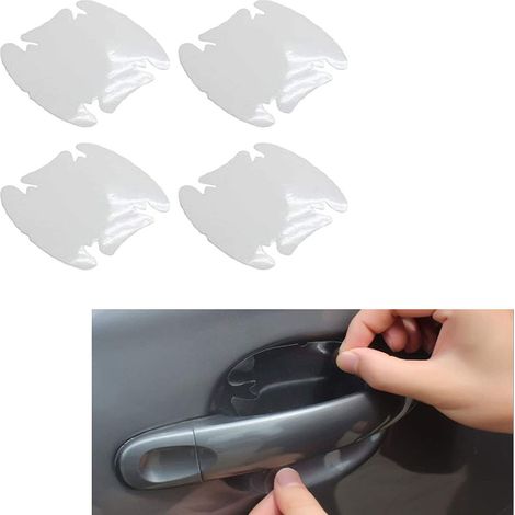 Unsichtbare, kratzfeste Schutzfolie für Autotürgriffe, transparent, universell, Autoschutzset (1/4)