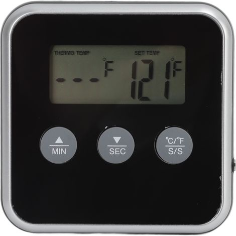 Thermomètre de cuisson pour grillades, écran LCD, sonde longue, 2 unités, thermomètre numérique à viande avec minuterie pour cuisine et grillades industrielles (1/5)