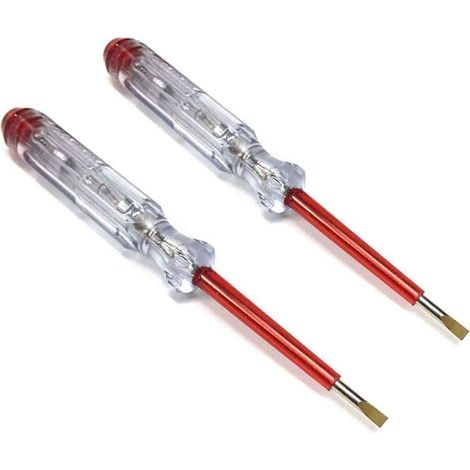 Jeu de tournevis isolé par électroprobe de stylo 2PCS, testeur de tension 100 500V AC (1/4)