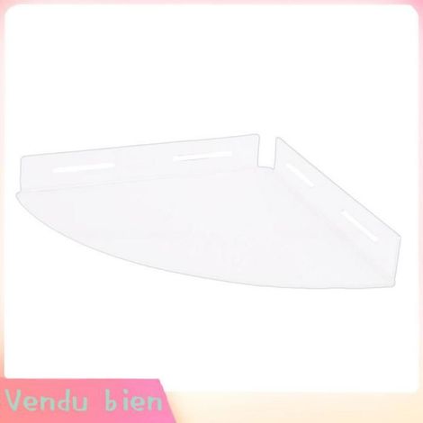 Garosa étagère de douche murale en acrylique Étagères flottantes d'angle en acrylique, 2 pièces, étagère deco support Transparent (1/5)