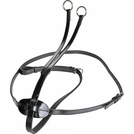 Full, Nero: Cuir plat Collier gagnant martingale