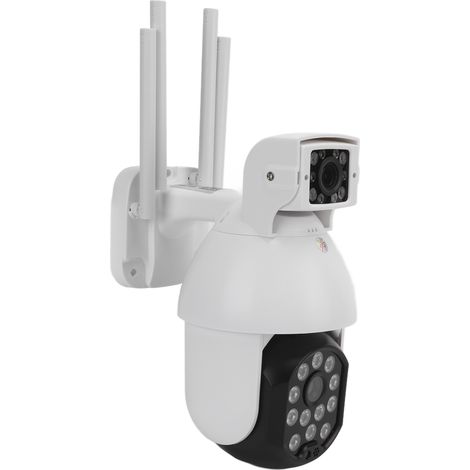 Caméra HD WiFi intelligente à double objectif, étanche IP66, vision nocturne infrarouge, application de surveillance à distance, dôme, prise 100-240 V UK (1/5)