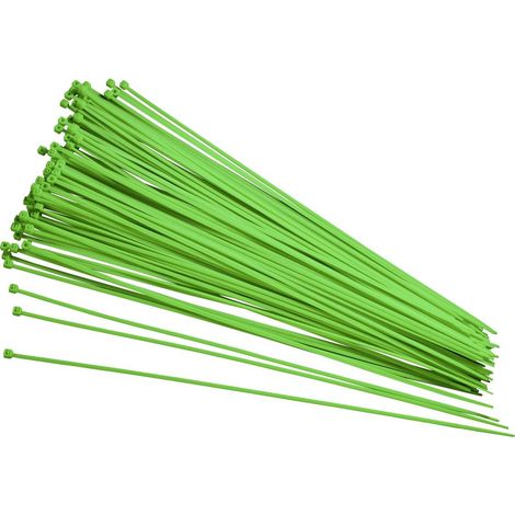 TRU COMPONENTS 93038c417 Serre-câble 250 mm 2.80 mm vert rémanent 100 pc(s) (1/3)