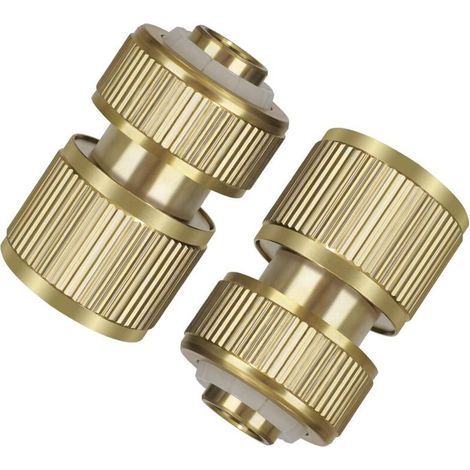 Connecteur Rapide de Tuyau D'arrosage en Laiton. Connecteur de Robinet de Tuyau D'arrosage Extensible de 1/2 Pouce. Adaptateur de Robinet de Tuyau D'arrosage pour Machine à Laver et Jardinage (1/5)