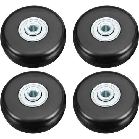 Stück Kofferrollen, Gepäckreparaturrollen, robuste 50-mm-Gummirollen mit geräuscharmer Universal-Drehfunktion für Koffer, Gepäck, Rucksäcke und Reisegepäck (1/5)