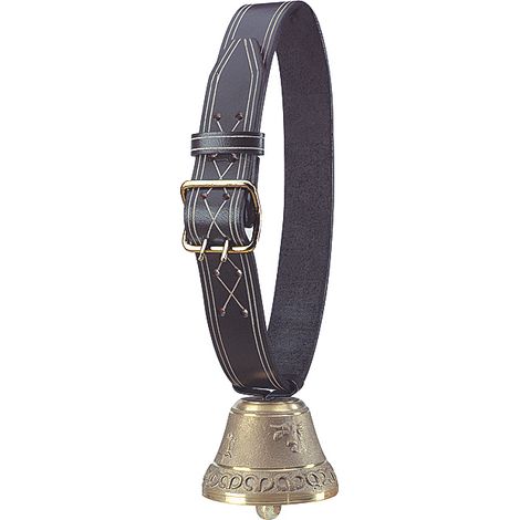 Collier cuir noir 47 mm x 55 cm
