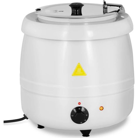 Zuppiera elettrica professionale pro (400 watts, 10 litre, 35 - 80 °c, blanc, acier & acier inoxydable) 140004126