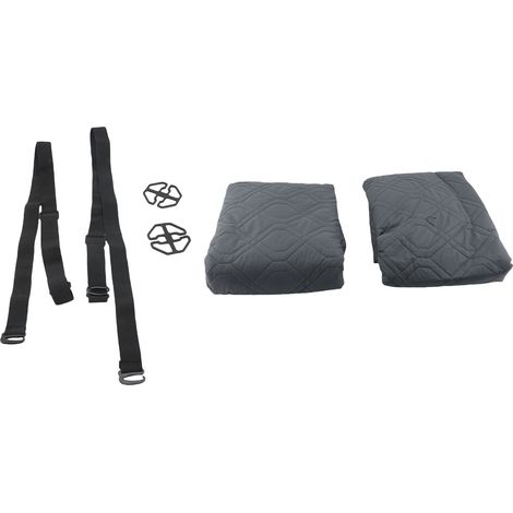 Housse Canapé Polyester TPU Imperméable – Protection Meubles avec 6 Poches Animaux Chien Chat, Gris Foncé 2 Places (1/4)