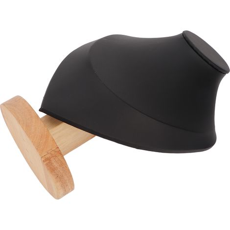 Présentoir à colliers multifonctionnel et élégant en bois, buste à bijoux noir, idéal pour la maison, les bijouteries et les salons professionnels. (1/5)