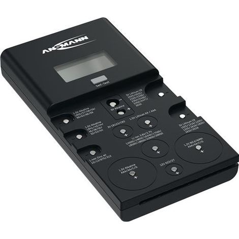 Probador de batería/pila para baterías recargables y no recargables 1x9V batería de bloque ANSMANN (1/5)