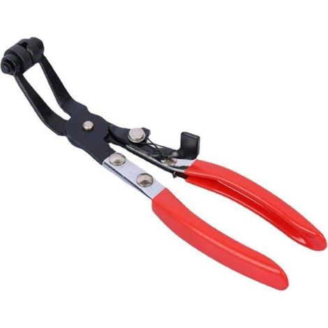 Hose clamp with 45° angle, rotating clamp jaws, for pipe fixing (1/5)