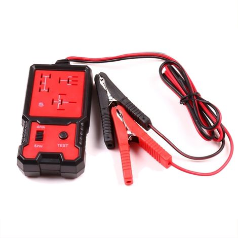 Probador de relés automotrices, detector de relés de automóviles, analizador de fallas de relés automotrices 12V 24V 4 pines 5 pines (1/5)
