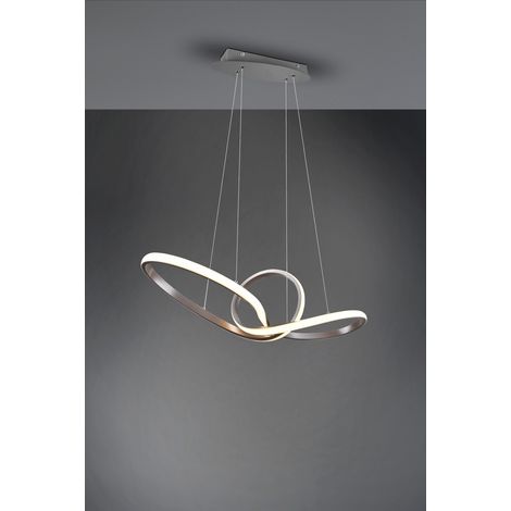 Sansa Suspension Led 28w Dimmbar Nickel L80 cm Trio Beleuchtung (1/4)