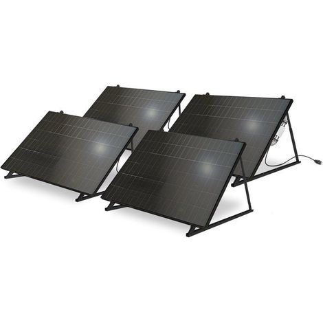 Kit solaire photovoltaique bifacial - MECAFER - 428420 - 4 panneaux - 2000 W