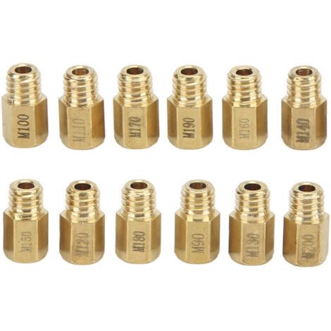 Kit di 12 getti per carburatore in metallo 90-200 per Mikuni VM TM TMX